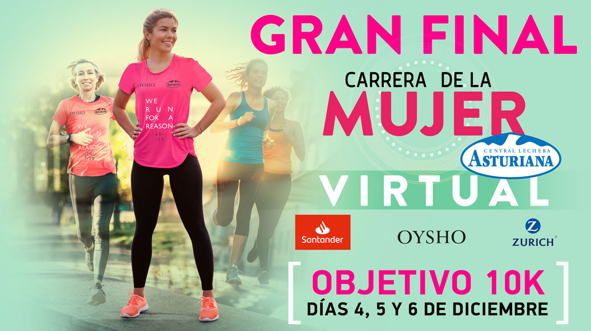 La Marea Rosa da un nuevo paso más allá con el reto final de la Carrera de la Mujer Virtual: Corre 10km del 4 al 6 de diciembre