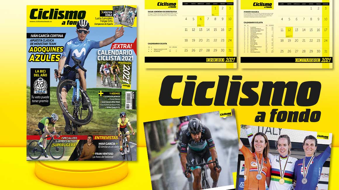 Ya a la venta el calendario de Ciclismo a Fondo 2021