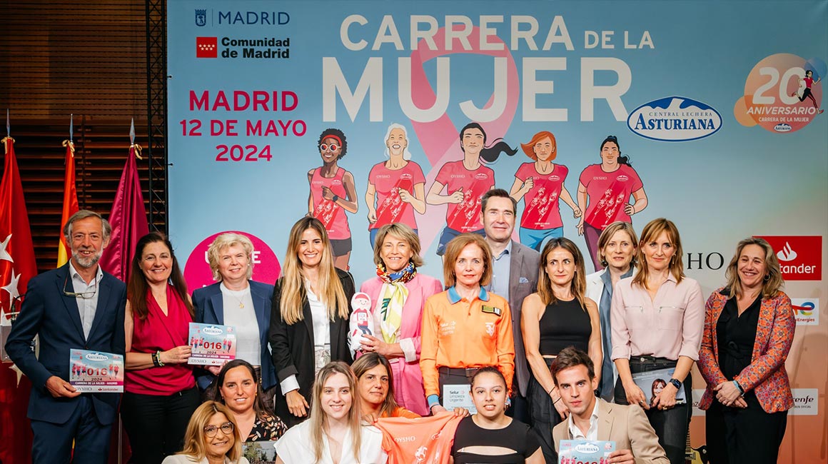 La Carrera de la Mujer Central Lechera Asturiana de Madrid cumple 20 ediciones este domingo con 35.000 participantes